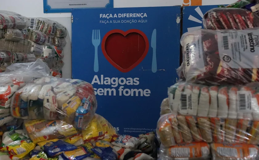 Detran/AL entrega 6 toneladas de alimentos ao Alagoas Sem Fome