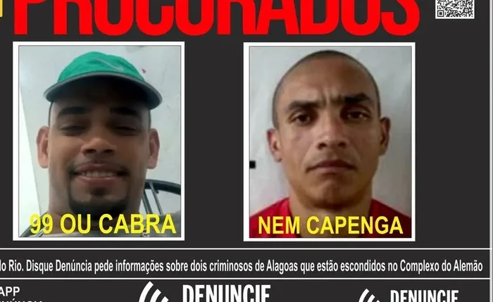 Lideranças do Comando Vermelho em AL vivem no Rio e comandam crimes à distância