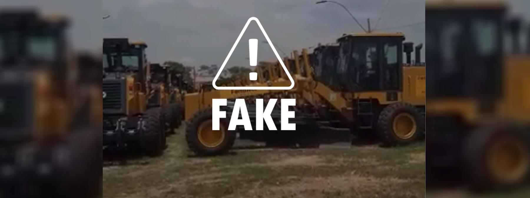 Governo de Alagoas diz ser falsa a notícia de que tenha adesivado motoniveladoras adquiridas com recursos federais