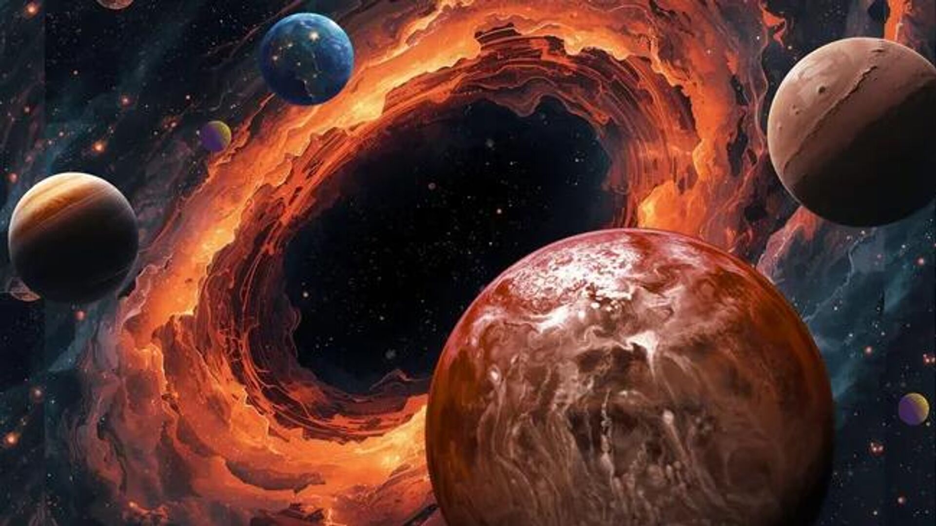 Planetas gigantes podem se formar em discos de buracos negros supermassivos