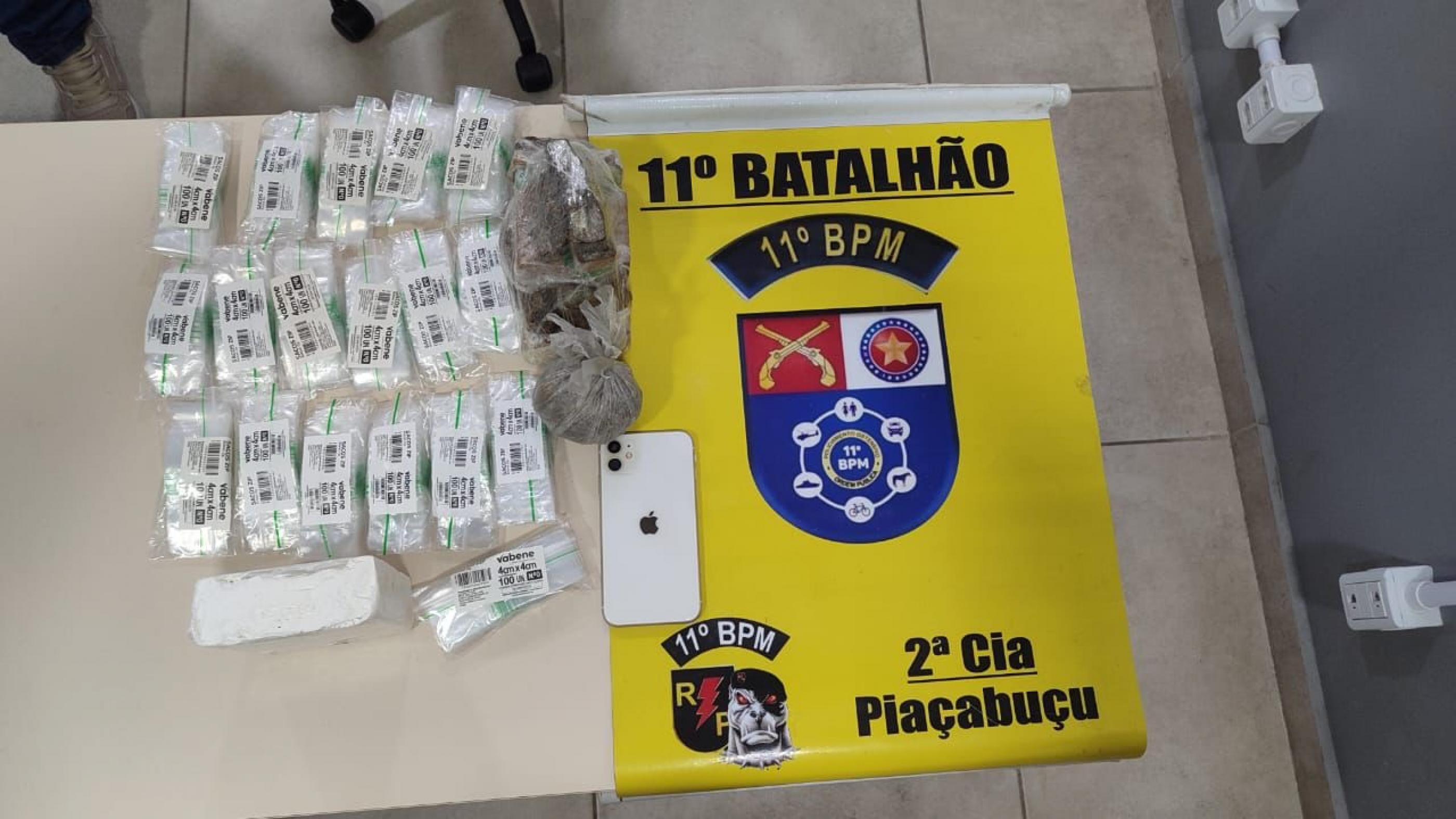 PMAL apreende drogas e detém suspeito de homicídio em cidades do interior