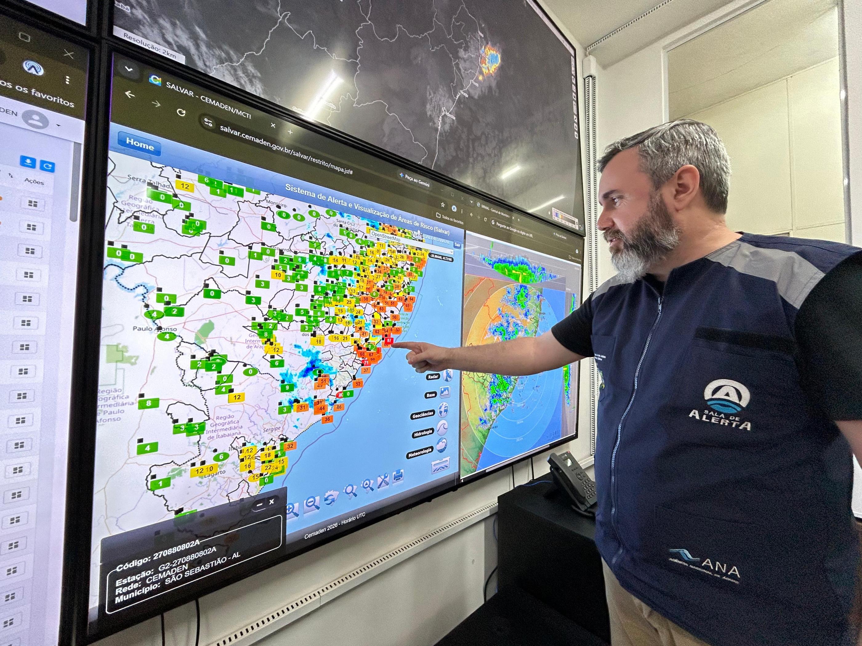 Semarh reduz alerta, mas mantém estado de atenção para chuvas em Alagoas