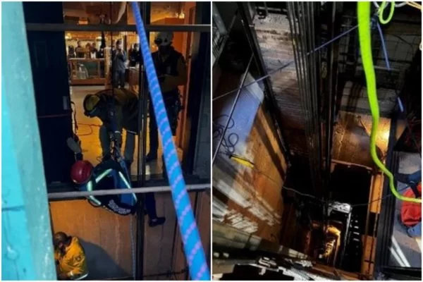 Turistas ficam presos debaixo da terra por 1 dia após elevador quebrar