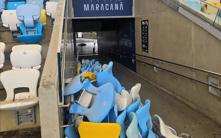 Maracanã calcula prejuízo de R$ 300 mil após danos em Vasco e Boca