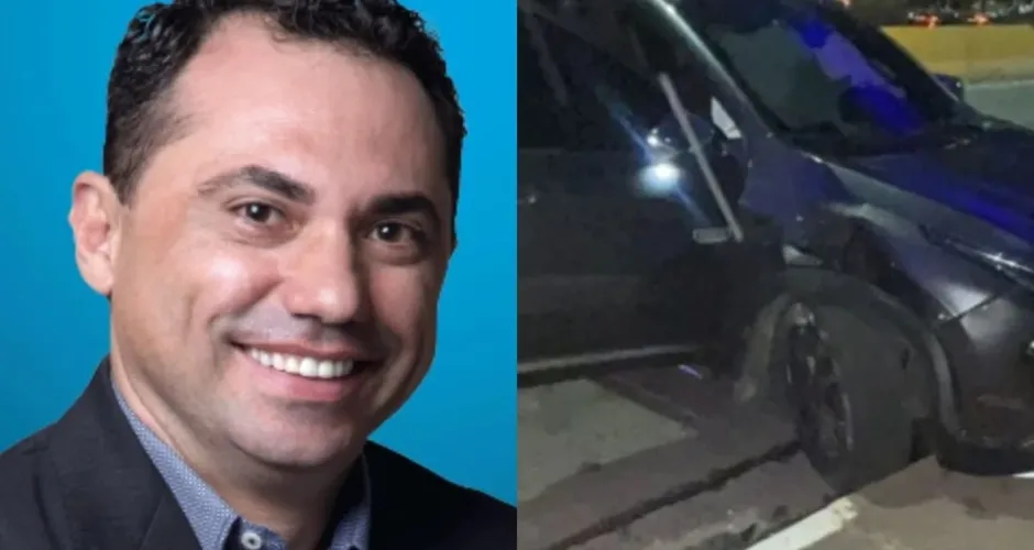 Ex-vereador bate em 3 carros, atropela moto e foge da polícia