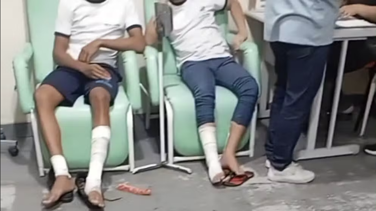 Explosão de artefato caseiro deixa nove alunos feridos em escol