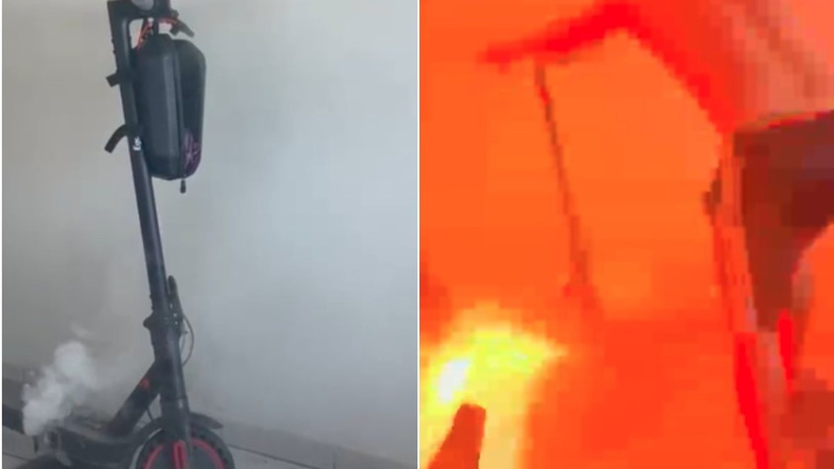 Patinete elétrico pega fogo dentro de residência e assusta casal em Maceió