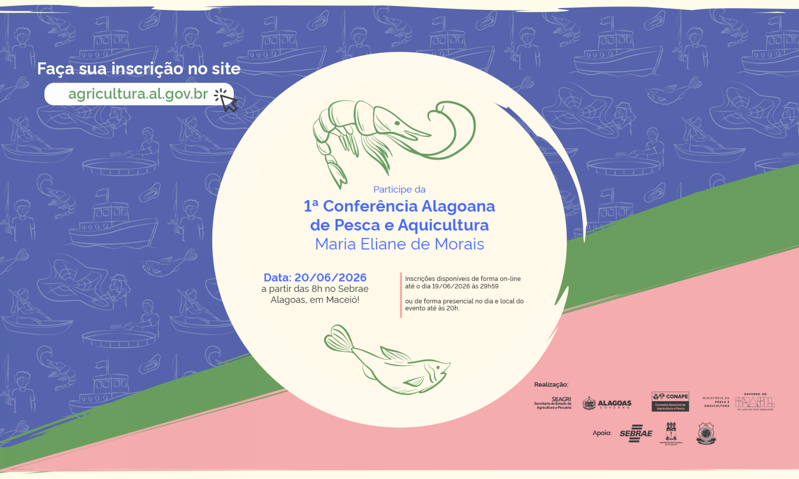 Secretaria de Agricultura abre inscrições para Conferência Alagoana de Pesca e Aquicultura