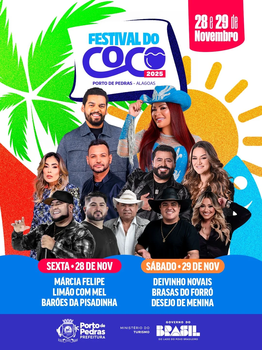 Márcia Felipe, Limão com Mel e mais: Porto de Pedras se prepara para mais uma grande edição do Festival do Coco