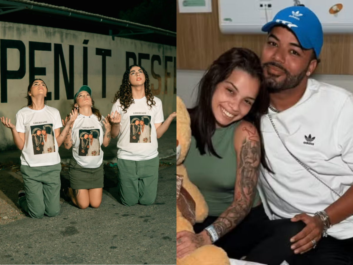 Kamylinha protesta em frente a presídio pela liberdade de Hytalo Santos no Natal