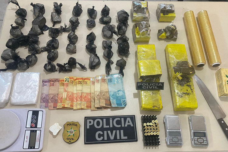 Jovem de 22 anos é preso por tráfico de drogas e posse ilegal de munição