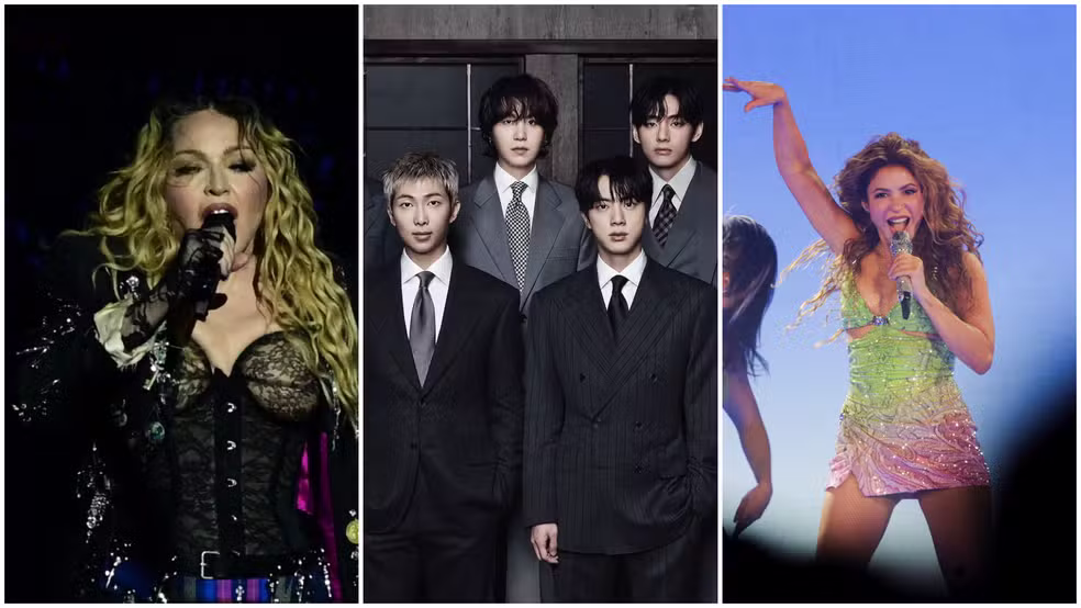 Madonna, BTS e Shakira farão show na final da Copa do Mundo