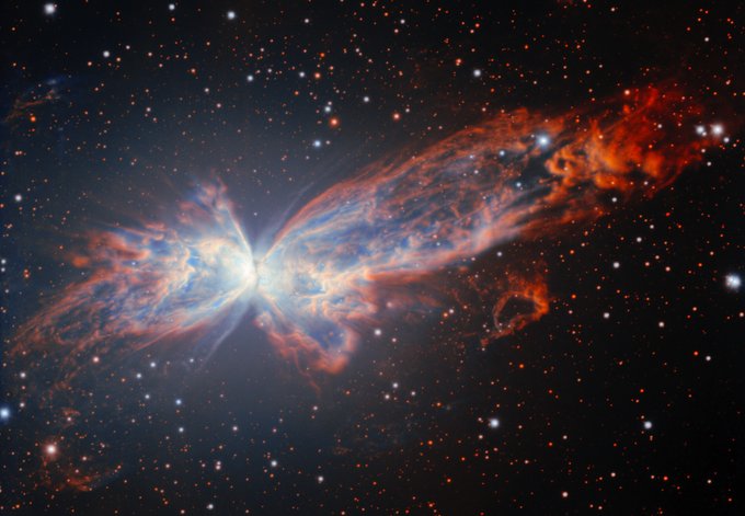 Telescópio Gemini Sul revela nova imagem da 'Nebulosa Borboleta'