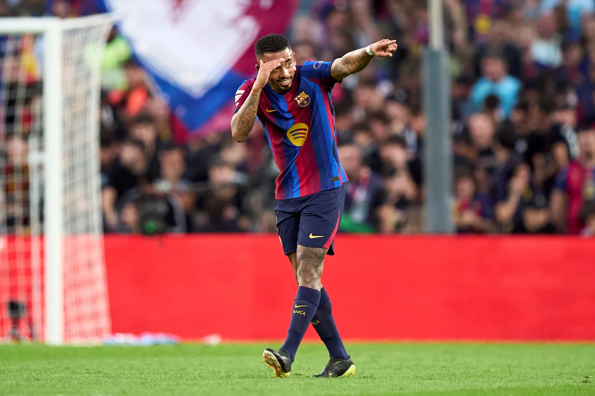 Gabriel Jesus marca e Barcelona vence Getafe por 3 a 0