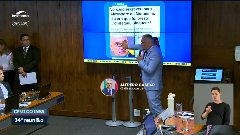 Relator da CPMI do INSS cobra explicações de Moraes sobre relação com Vorcaro