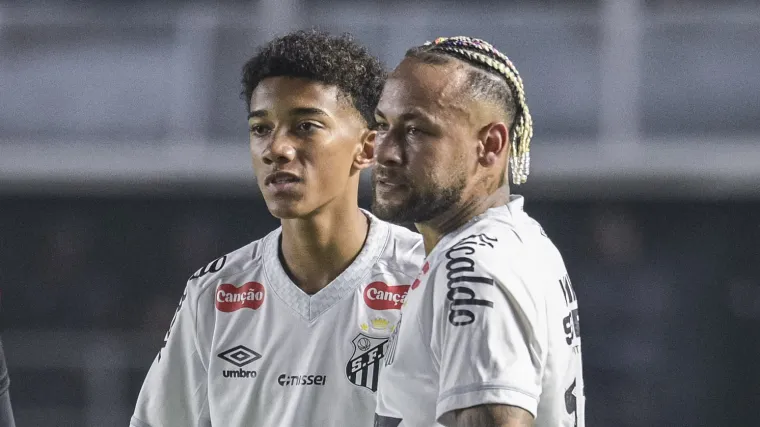 Robinho Jr. pode rescindir com o Santos após confusão com Neymar
