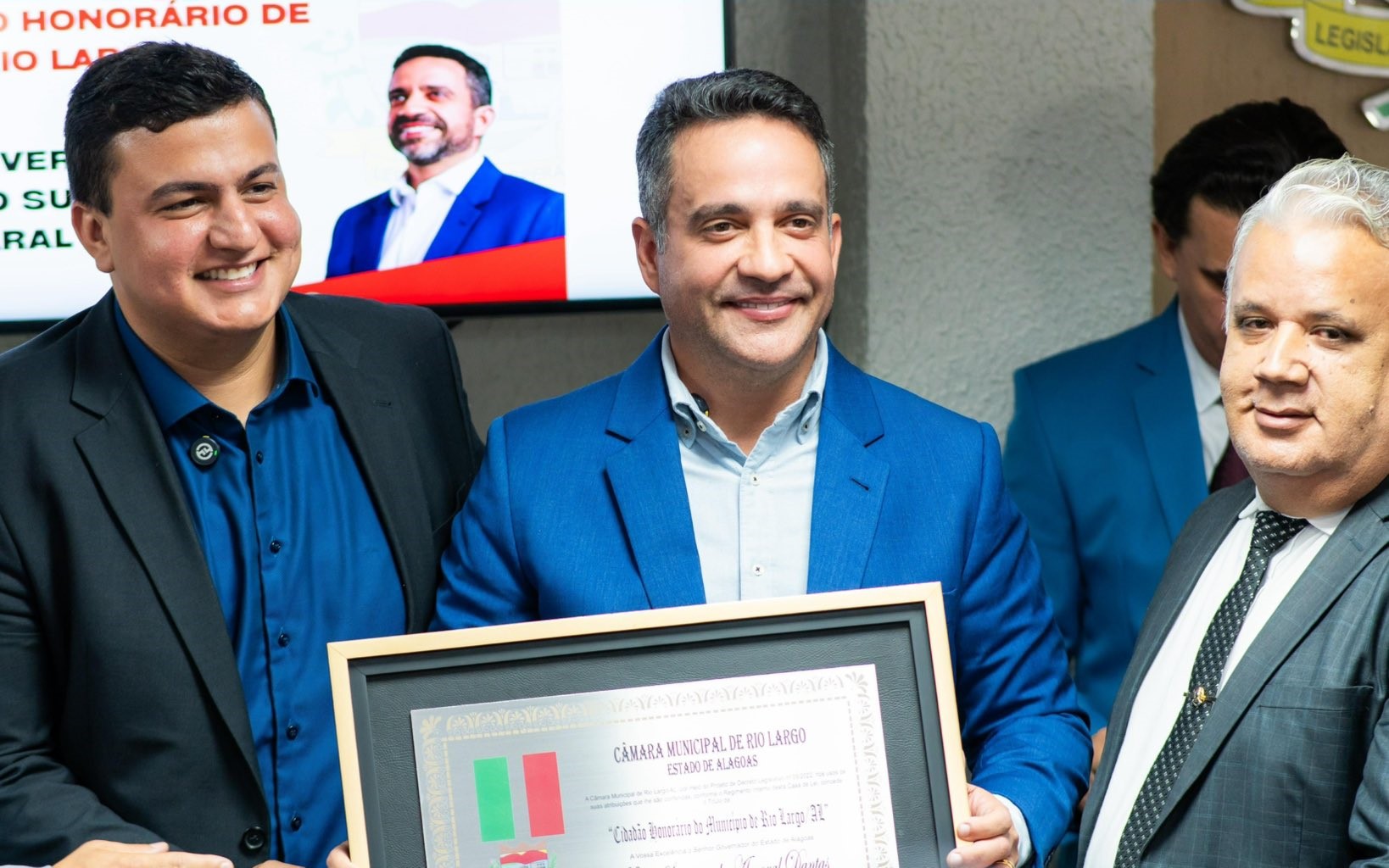 Paulo Dantas recebe título de cidadão honorário de Rio Largo