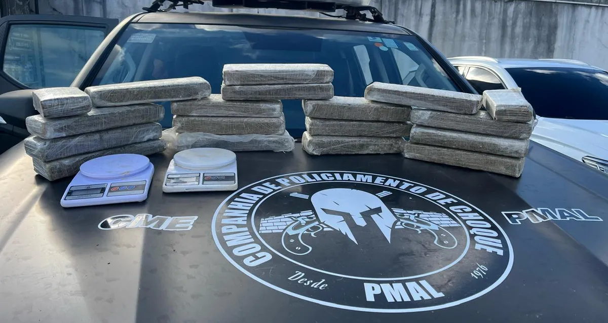 Homem é preso com 13 kg de drogas após denúncia no bairro Feitosa em Maceió
