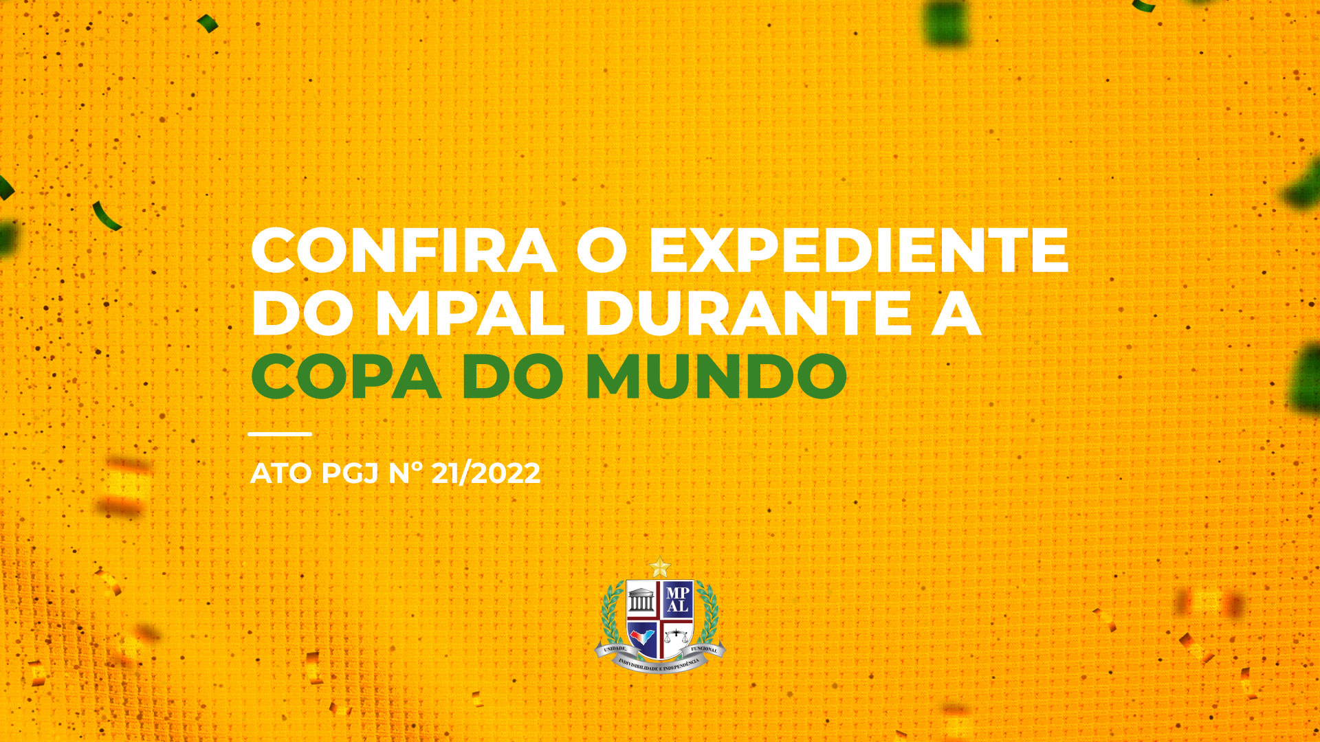 MPAL disciplina expediente para os dias de jogos da Seleção Brasileira de Futebol na Copa 2022