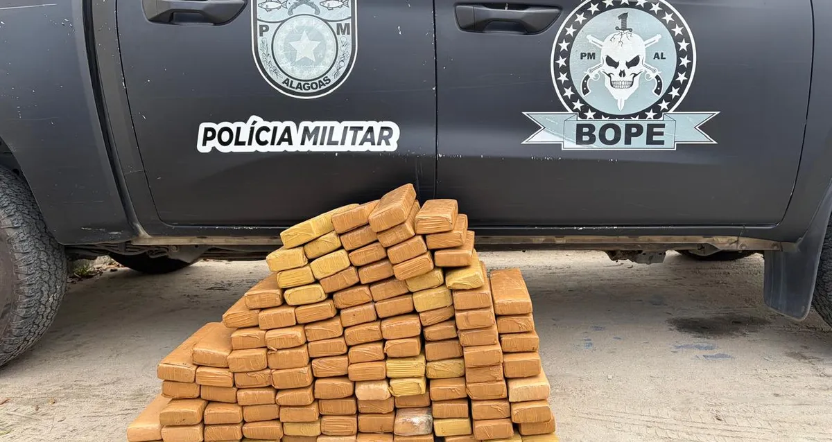 Idoso de 69 anos é preso com 100 kg de maconha em Marechal Deodoro