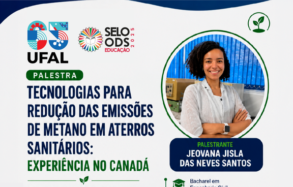 Ufal promove palestra sobre redução de emissões de metano em aterros sanitários