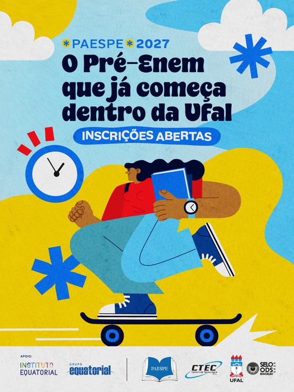 Paespe-Ufal oferta 200 vagas para estudantes da rede pública