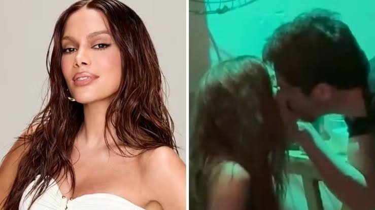 Anitta e Danilo Mesquita são flagrados aos beijos durante show no Rio