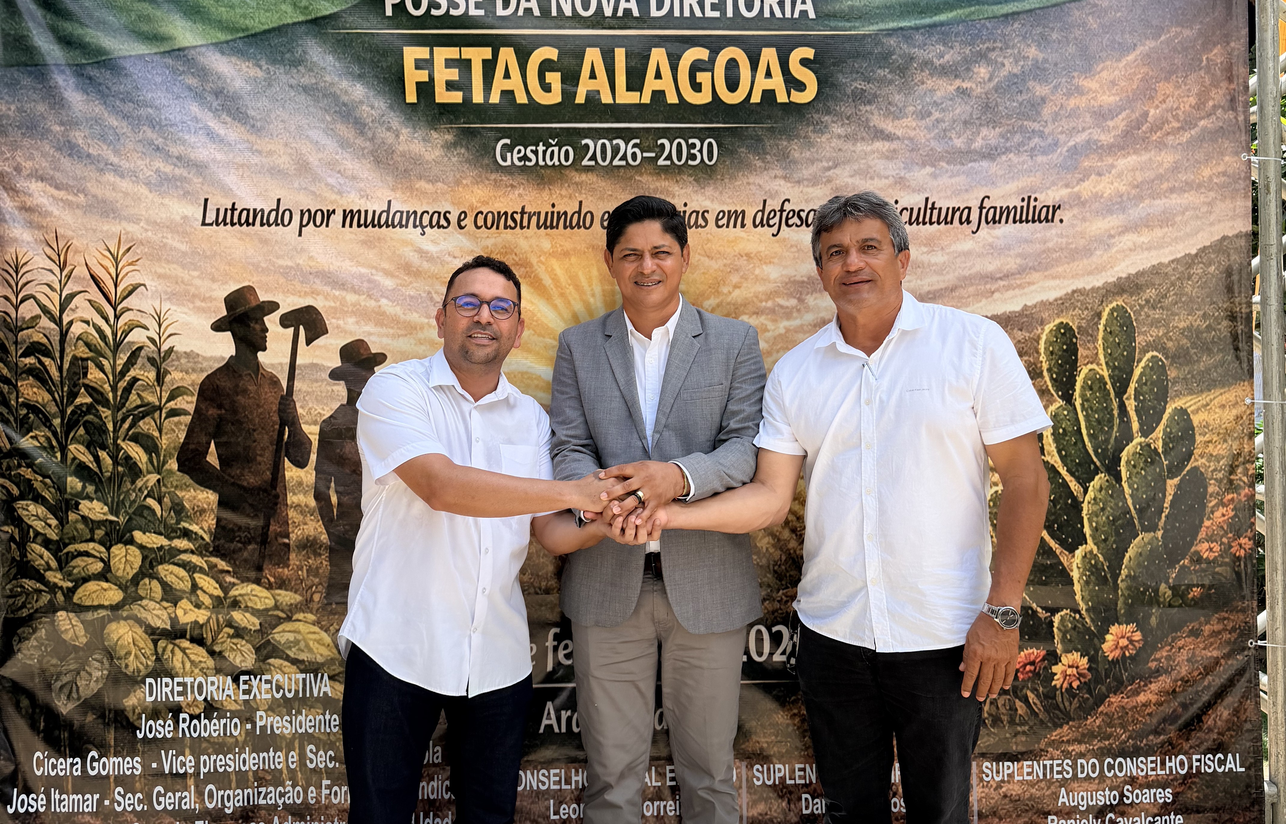 Unicafes-AL reforça parceria com FETAG em posse de novo presidente