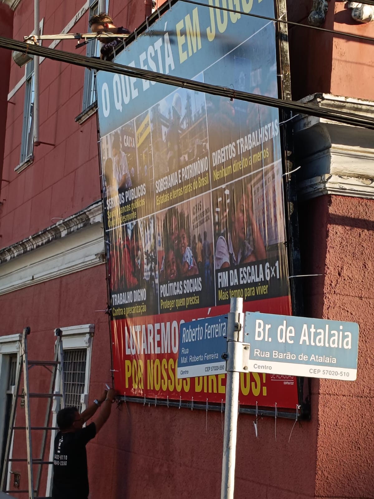 Sindbancários de AL lança campanha contra privatização e escala 6x1