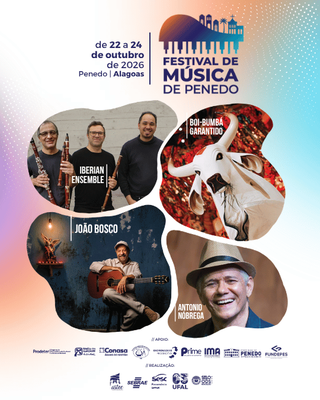 Festival de Música de Penedo terá shows de João Bosco e Antônio Nóbrega