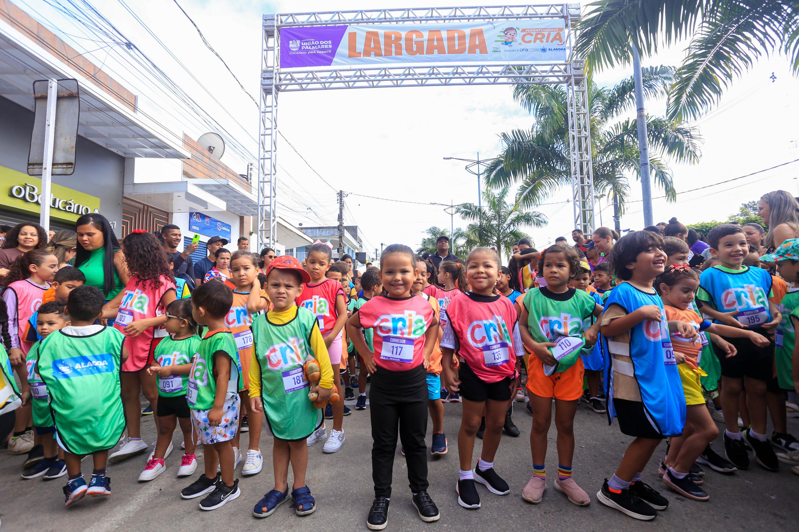 Maratoninha do CRIA movimenta crianças em União dos Palmares