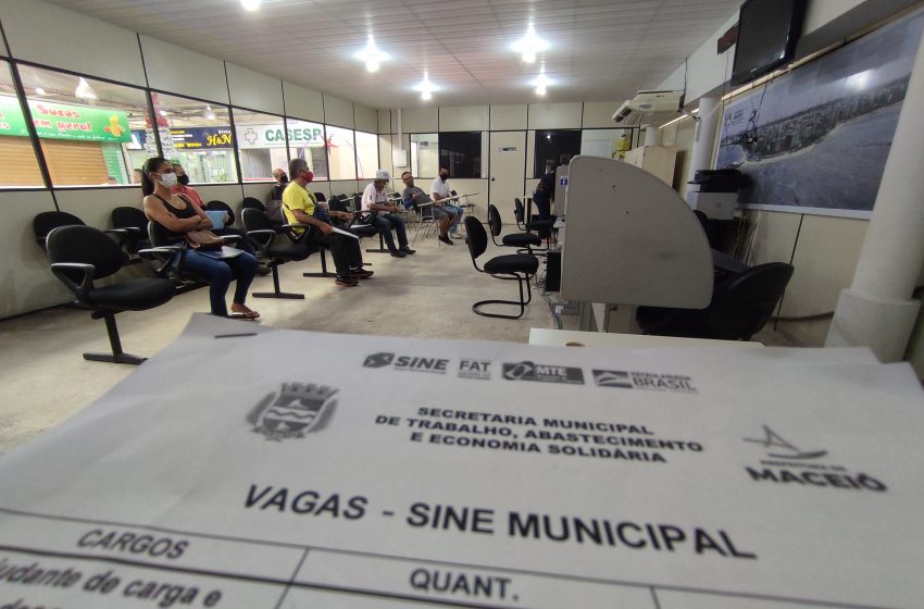 Sine Maceió oferta mais de 60 vagas de emprego nesta segunda-feira (10)