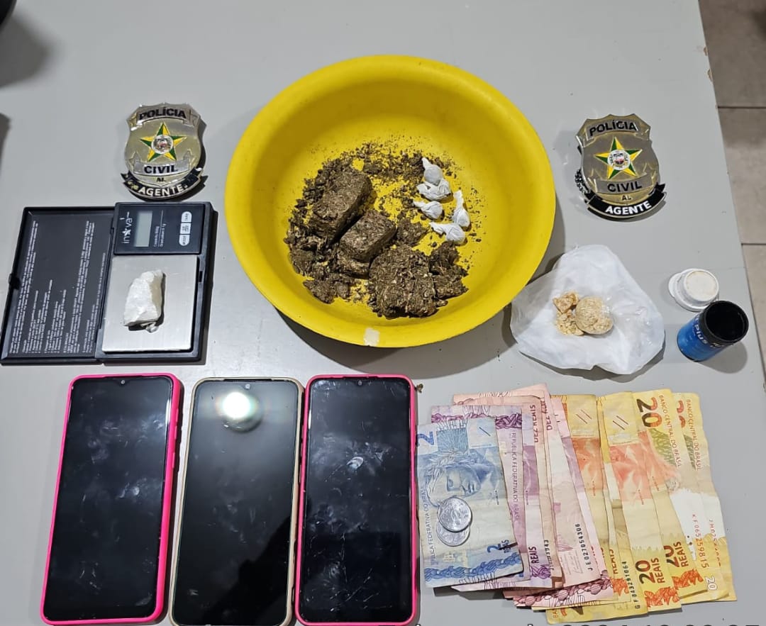 Acusada de comandar tráfico de drogas em Campo Alegre é presa pela PC