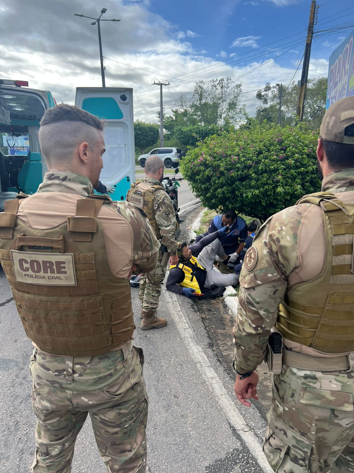 Acidente na BR-316 mobiliza socorro rápido a motociclista ferido