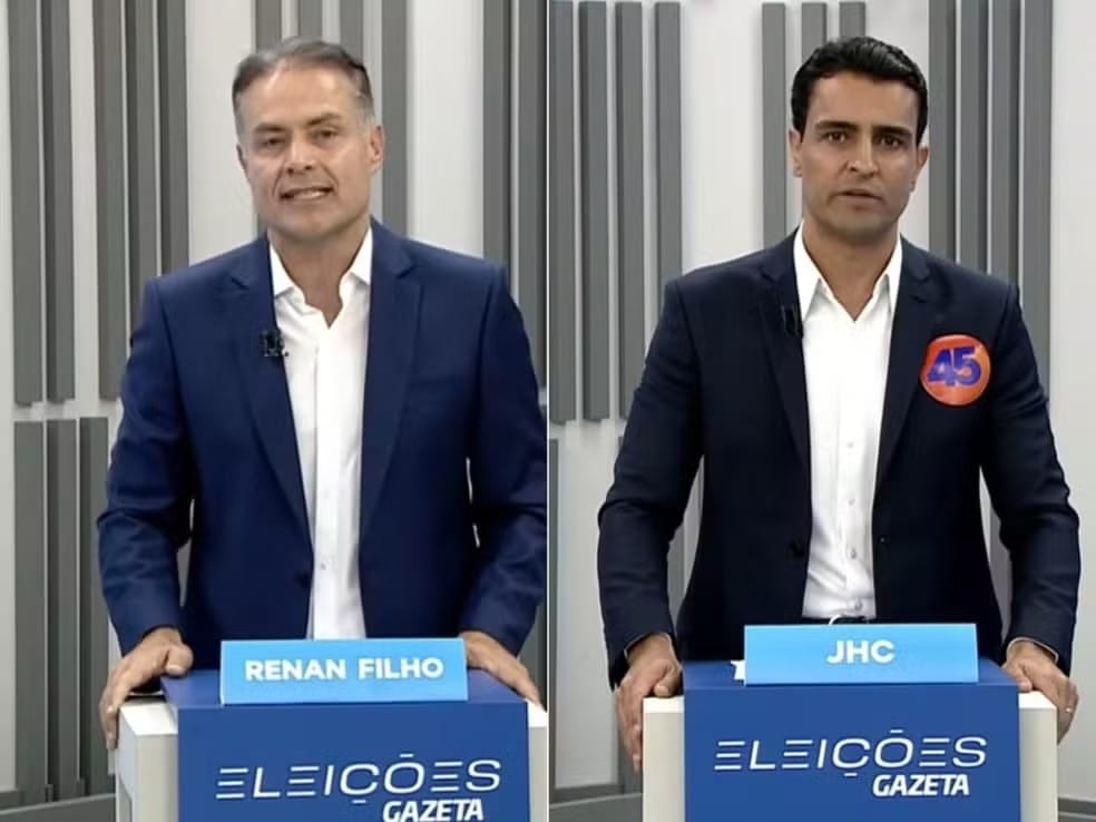 Renan Filho marca 47% contra 44% de JHC no primeiro turno, segundo Real Time
