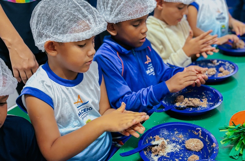 Páscoa saudável vira aprendizado alimentar em creche de Maceió
