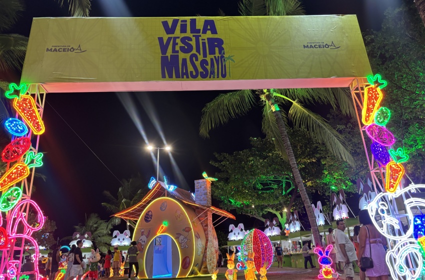 Vila de Páscoa movimenta orla de Pajuçara até 5 de abril