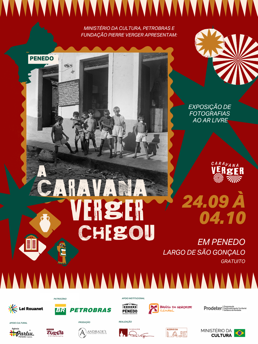 Penedo recebe exposição com 80 fotos de Pierre Verger a partir de hoje