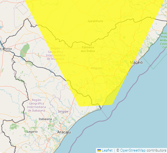 Inmet emite alerta de chuvas intensas para 89 municípios de Alagoas; confira