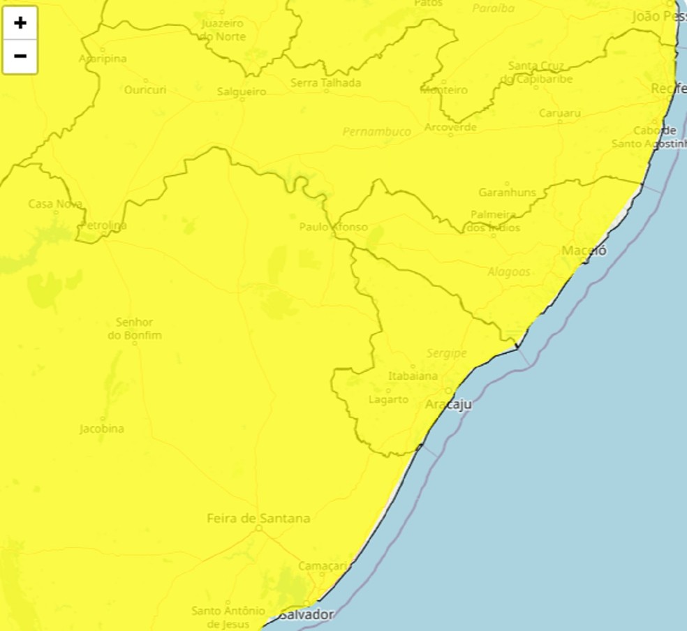 Chuvas intensas colocam Alagoas em alerta nesta terça-feira