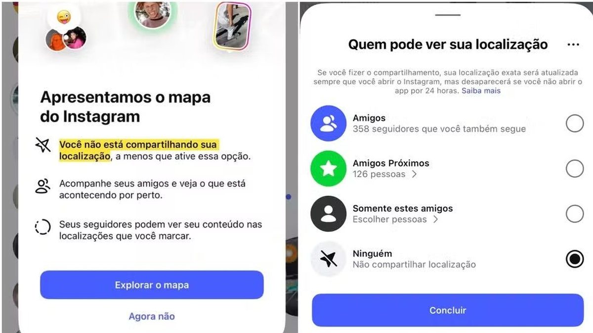 Meta diz que liberou mapa de localização do Instagram por engano