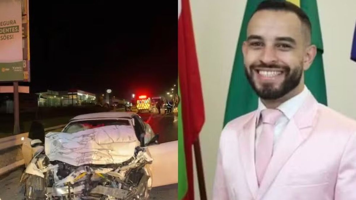 Vice-prefeito bate BMW de frente com caminhão ao fugir de mandado de prisão