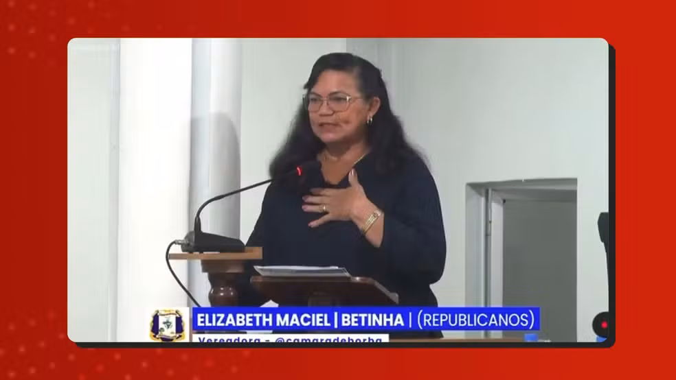 Vereadora diz que é 'a favor da violência contra mulher' durante sessão no Amazonas