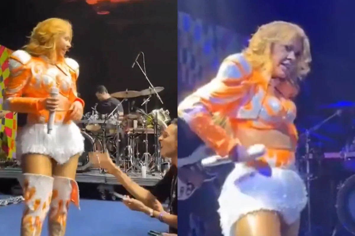 Joelma reage após ser assediada por fã durante show em Belém