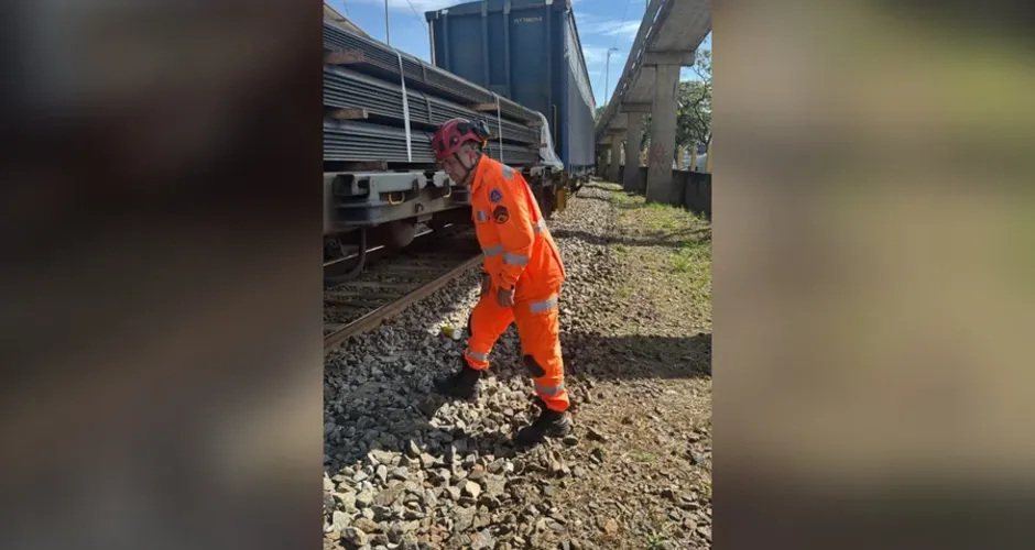 Jovem de 20 anos é atropelado por trem e fica em estado grave