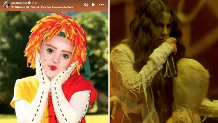 Marina Sena destrói boneco em show e web aponta indireta a Juliano Floss