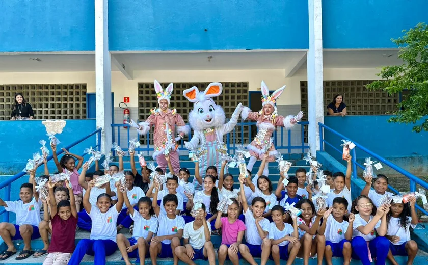 Páscoa Solidária leva chocolates a crianças em Maceió