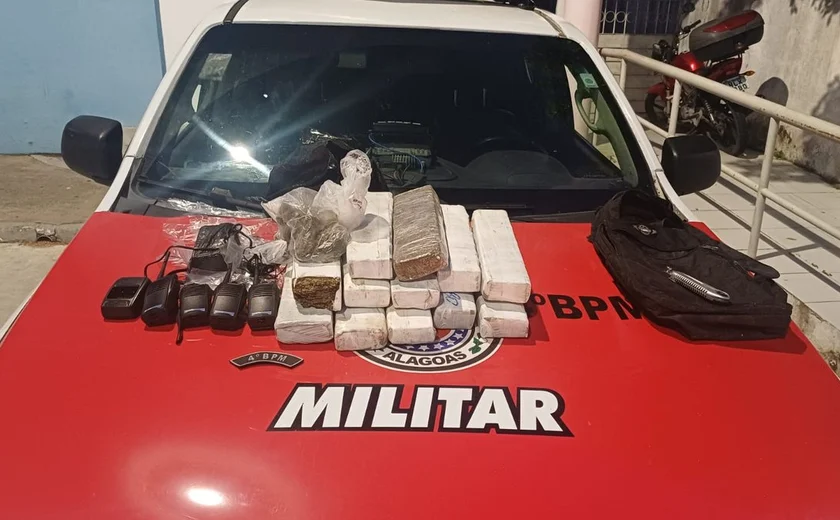 Suspeito é apreendido pela Polícia com quase 19 kg de maconha no Clima Bom