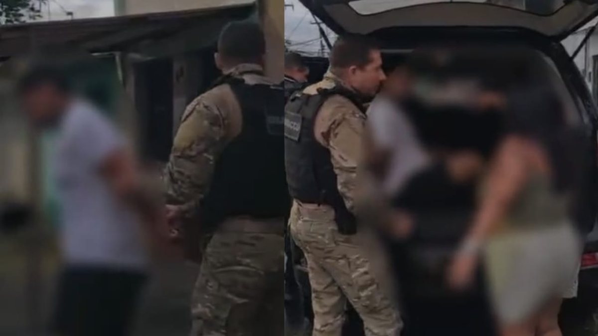 Vídeo mostra desespero de mãe ao ver filho preso em operação em Maceió