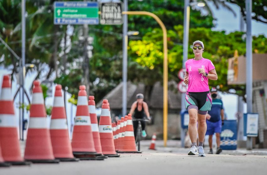 Maceió abre espaço definitivo na orla de Ponta Verde para pedestres e ciclistas